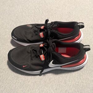 Nike React Miler Black Laser Crimson Athletic Shoes Size 14